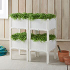 Interchangeable Raised Planters — Set of 4, WHITE, hi-res image number null