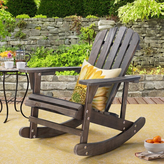 Adirondack Wooden Rocking Chair, , alternate image number null