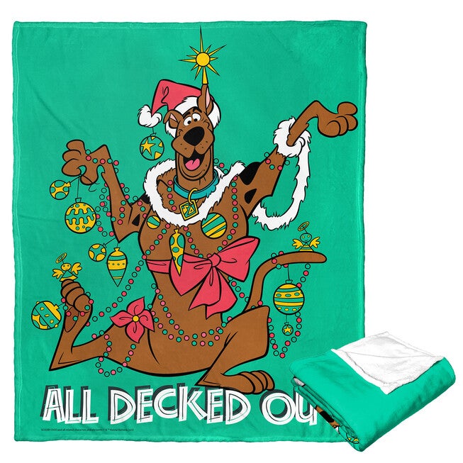 Wb Scooby Doo All Decked Out Silk Touch Throw Blanket, O, hi-res image number null