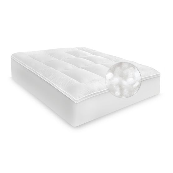 SensorPEDIC 2-Inch Down Alternative Fiber Mattress Topper with 100% Cotton Cove, , on-hover image number null
