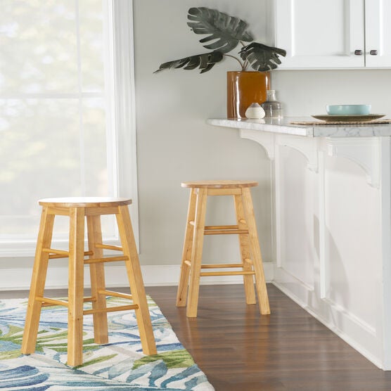 Counter & Bar Stool With Round Seat, , alternate image number null