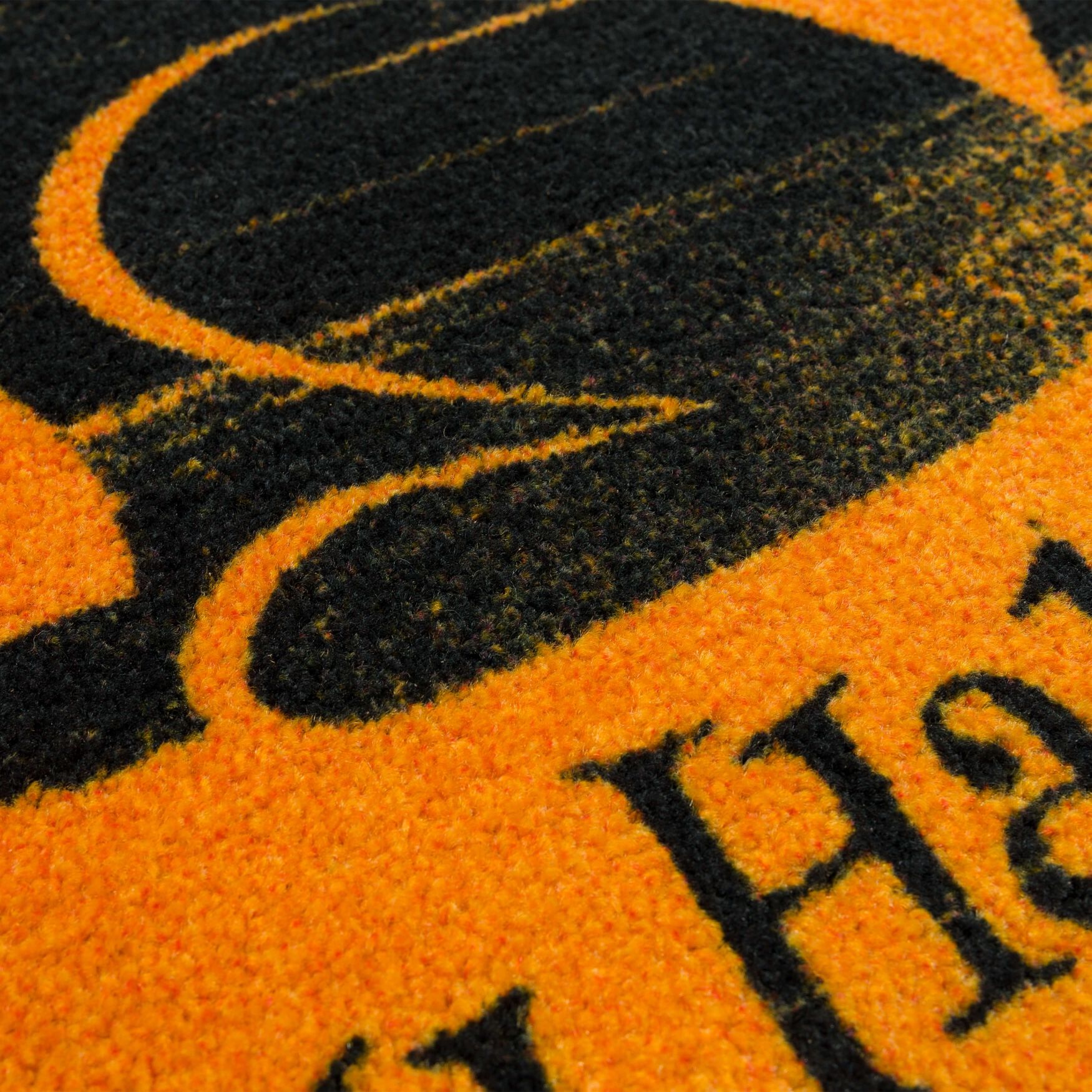 Happy Cat Orange Kitchen Rug, , alternate image number 2