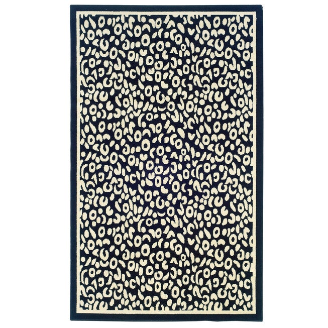 Capri Black/White 5' x 7' Area Rug, BLACK WHITE, hi-res image number null