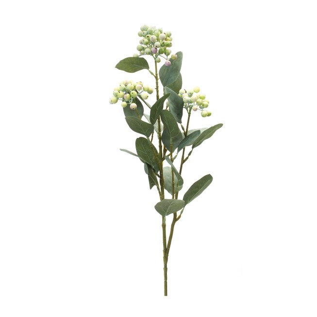 Berry Spray (Set of 2) 26 inchesH Polyester, GREEN/WHITE, hi-res image number null