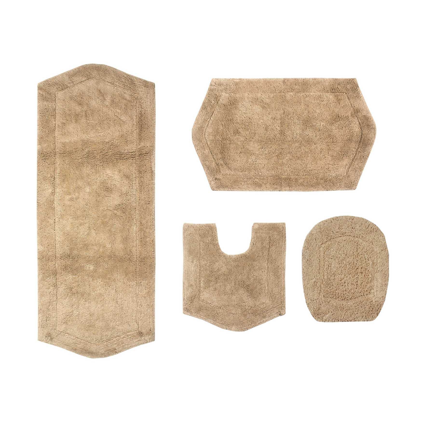 Waterford 4-Pc. Set Bath Rug Collection With Lid Cover, LINEN, hi-res image number 0