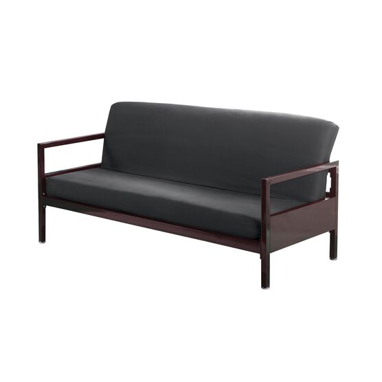 Fresh Ideas 100% Brushed Cotton Stain Resistant Full Futon Cover, CHARCOAL, hi-res image number null