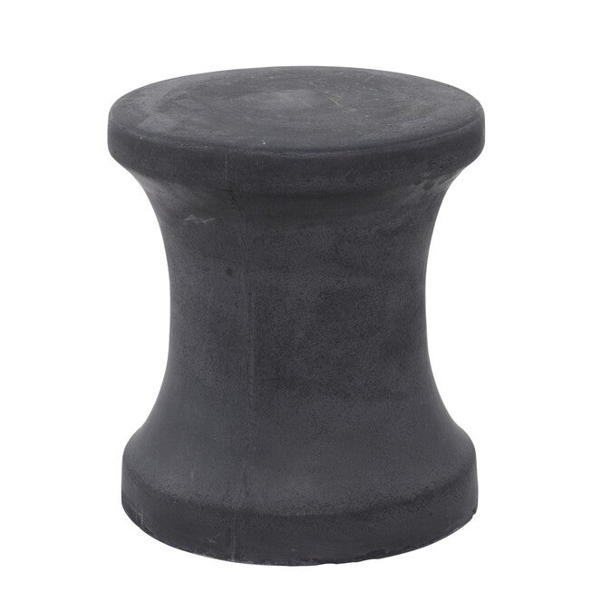 Black Fiber Clay Industrial Stool, , on-hover image number 1
