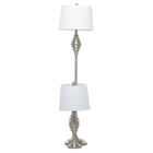 Set Of 3 Silver Coastal Table Lamp, , alternate image number null