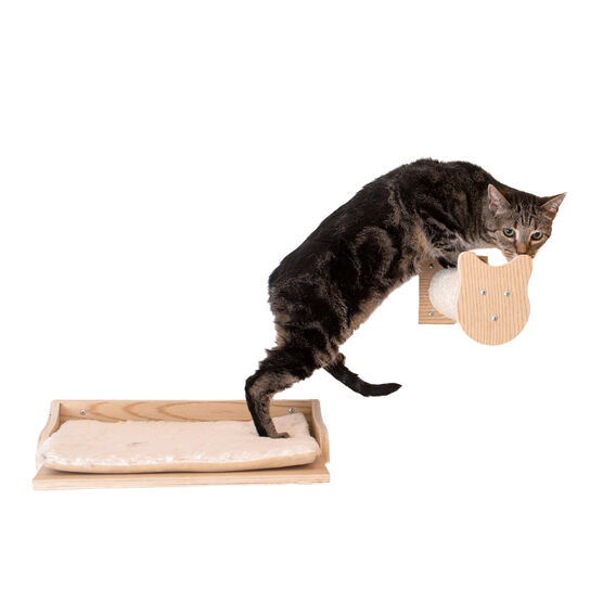 Real Wood Wall Series Cat Tree With Condo, Perch And Step Up, , alternate image number null