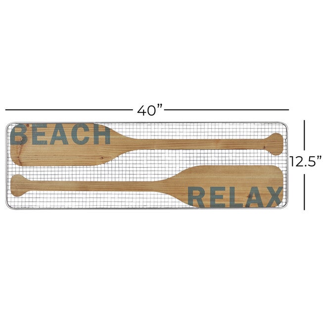 Brown Metal Coastal Sign Wall Décor, , alternate image number null