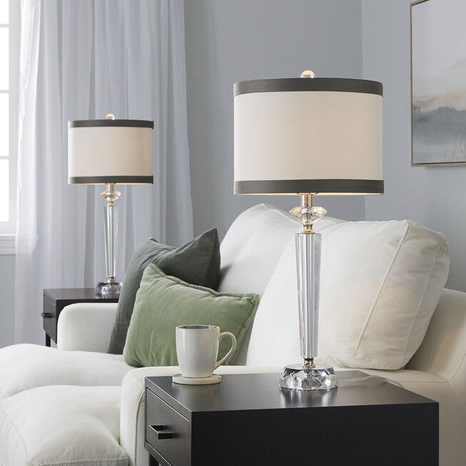 Diamond Torch 25.75 inches Crystal Table Lamp - Set Of 2, , alternate image number null