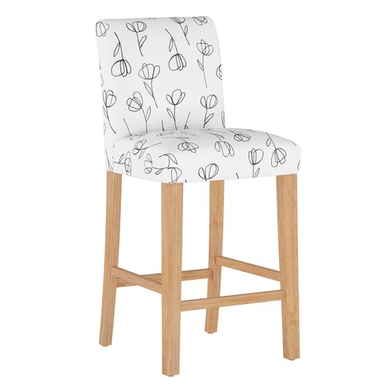 Contoured Tulips Barstool, TULIP WHITE, hi-res image number null