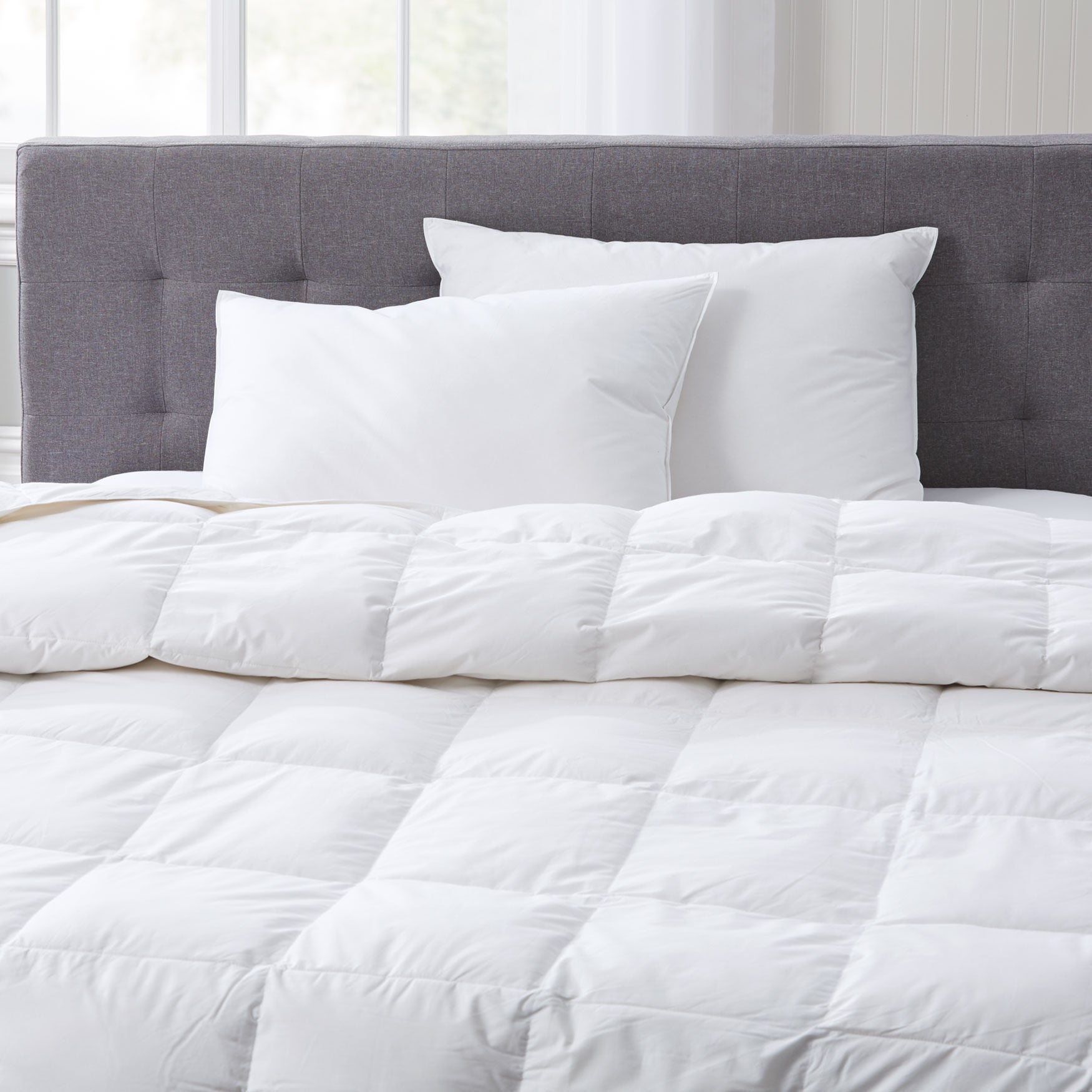 Natural Filled Comforter & Chambered Pillow, , hi-res image number 0
