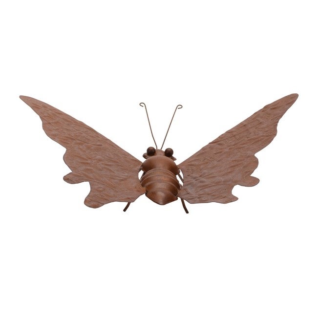 Bronze Metal Butterfly Garden Accent 12.5 inchesL, BRONZE, alternate image number 1