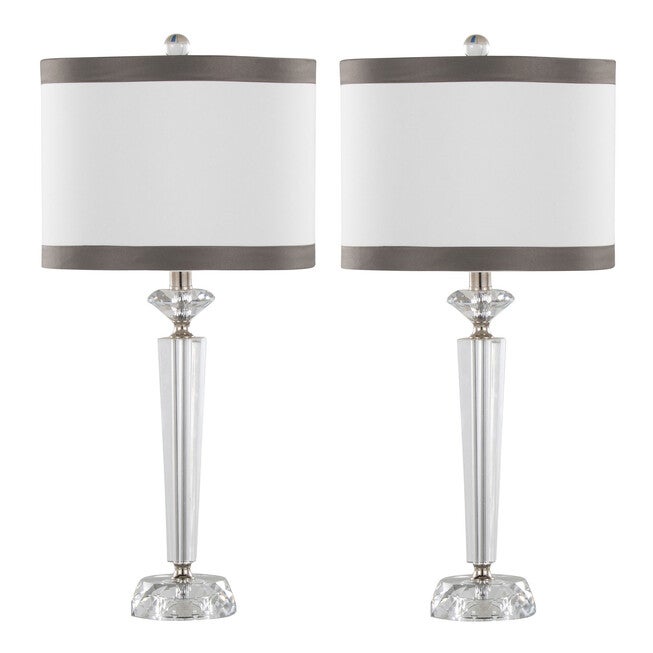 Diamond Torch 25.75 inches Crystal Table Lamp - Set Of 2, , on-hover image number null
