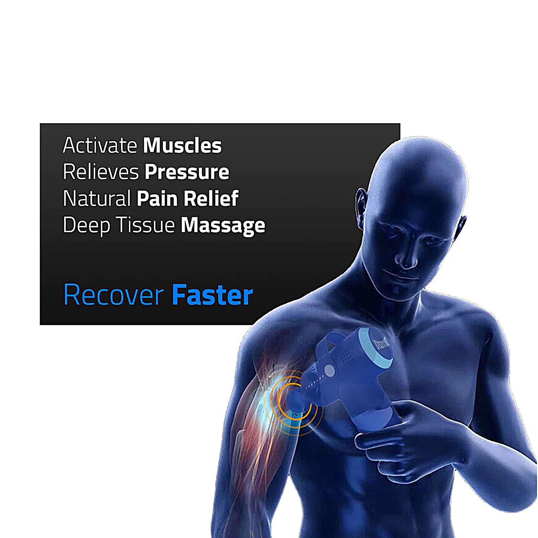 Prosage 3 Speed Pro Massage Gun Wellness, , on-hover image number 1