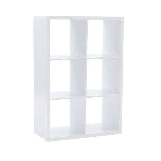 Galli 6 Cubby Storage Cabinet, WHITE, hi-res image number 0