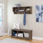 48" Wide Hanging Entryway Shelf, Drifted Gray, , on-hover image number 1