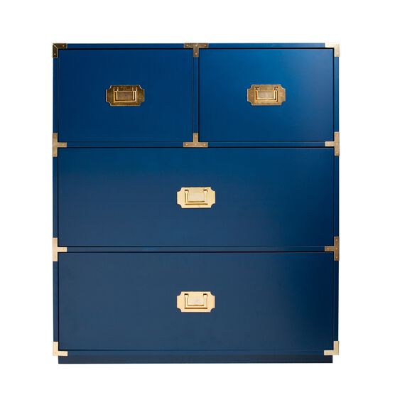 Campaign Blue 4-Drawer Accent Chest, , alternate image number null