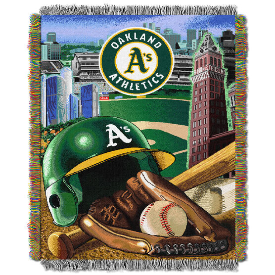 Athletic A's HomeField Advantage Throw, MULTI, hi-res image number null