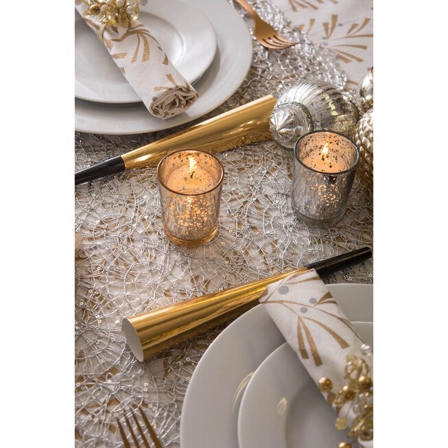 Silver Sequin Mesh Table Runner Roll, , alternate image number 3