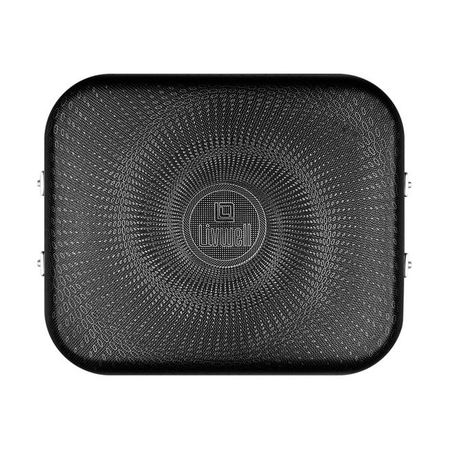 LIVWELL DiamondClad™ 14-inch Hybrid Nonstick Stainless Steel Roasting Pan with Basket, Dishwasher Safe, PFOA-free – Silver/Black, SILVER, alternate image number 6