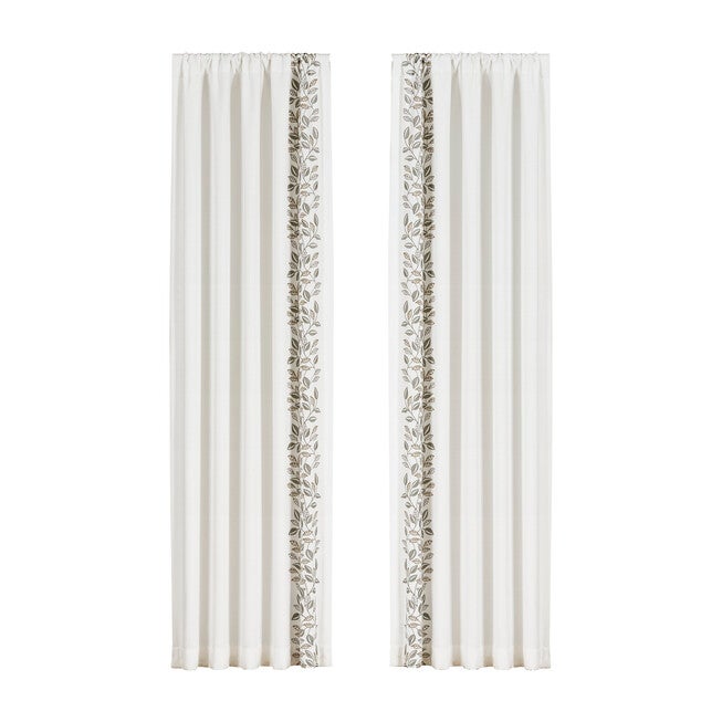 Laurel 84 Inch Window Panel Pair, WHITE, alternate image number null