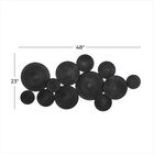 Cosmoliving By Cosmopolitan Black Metal Wall Decor, , alternate image number null