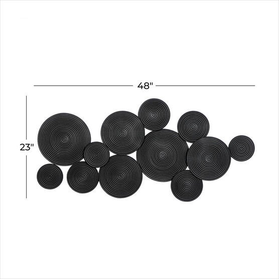 Cosmoliving By Cosmopolitan Black Metal Wall Decor, , alternate image number null