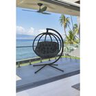 Hanging Ball Chair with Stand in Overland Black, , on-hover image number null