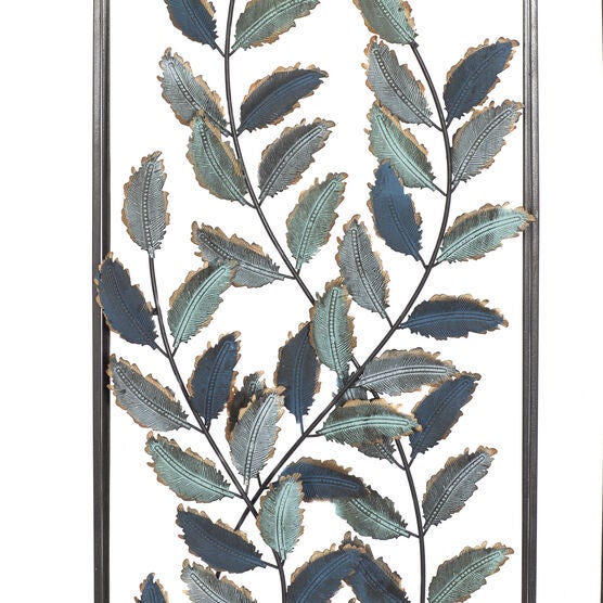 Set Of 2 Black Metal Traditional Floral Wall Decor, , alternate image number null
