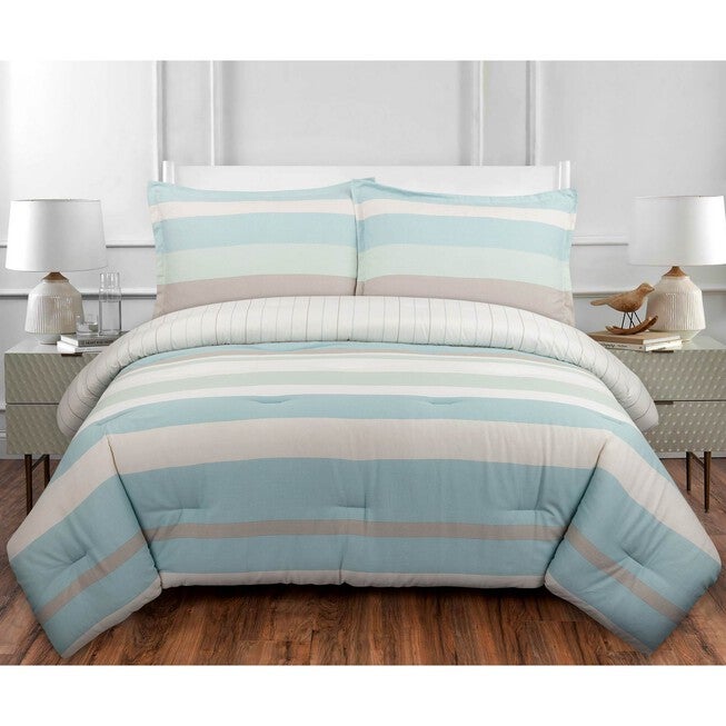 Coastal Stripe Comforter Set, , on-hover image number 1