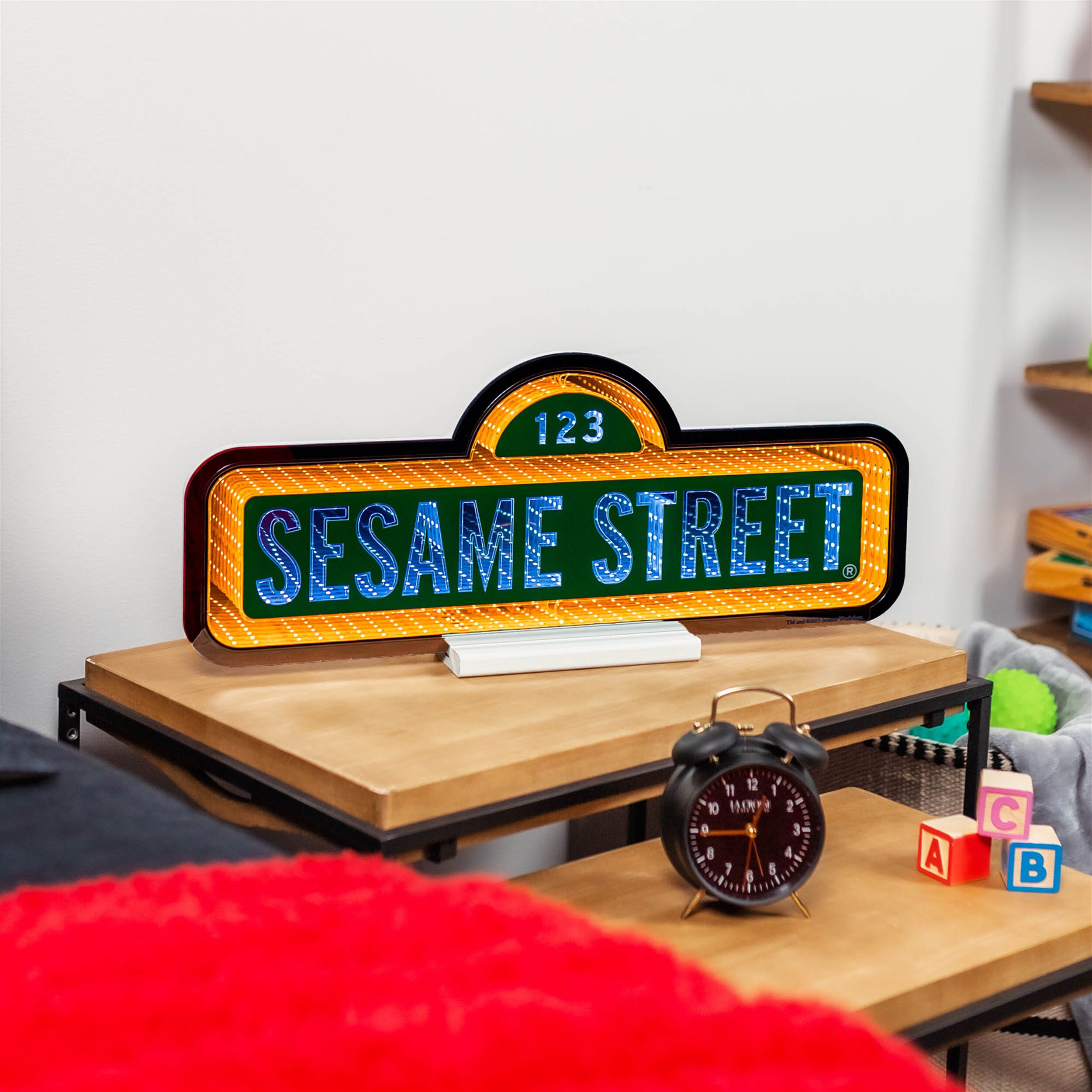 Sesame Street Sign Ekkolight 24 inchesL, YELLOW WHITE, alternate image number 1
