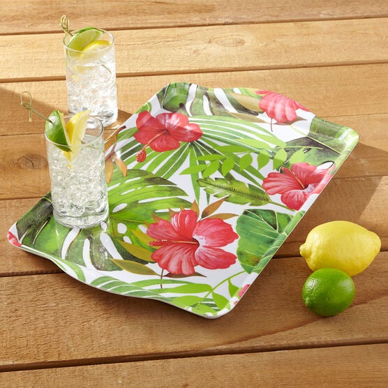 Hibiscus Tray, MULTI Hibiscus Tray, MULTI