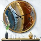 Mineral Slice Xv Oversized Fashion Wall Clock, BLUE, hi-res image number null