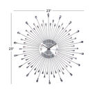 Silver Metal Modern Wall Clock, , alternate image number null