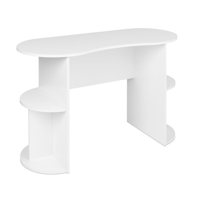 Kurv Compact Student Desk with Storage, White, , on-hover image number null