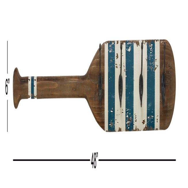 Brown Wood Coastal Wall Hooks Wall Hook, , alternate image number null