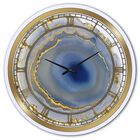 Golden Water Agate Oversized Fashion Wall Clock, , alternate image number null
