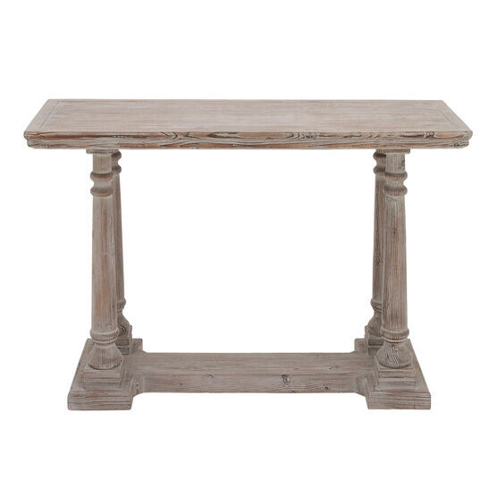 Light Brown Rustic Wood Console Table, 30 x 52, LIGHT BROWN, hi-res image number null