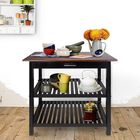 Kitchen Island with Solid Wood Top, , alternate image number null