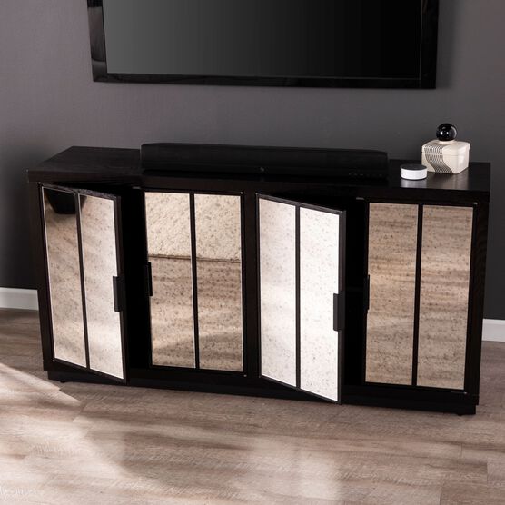 Louismere Mirrored Console Cabinet, BROWN, hi-res image number null