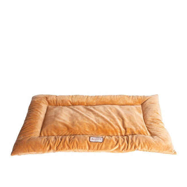 Pet Bed Mat, Dog Crate Soft Pad With Poly Fill Cushion, Medium Earth Brown, BROWN, hi-res image number 0