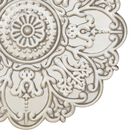 Small White Medallion Wall Decor, , alternate image number null