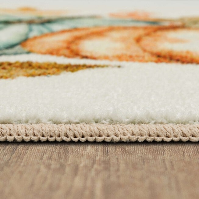 Fall Pumpkins Vintage Kitchen Rug, , alternate image number null