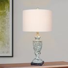 Antique Blue Resin 26.5" Table Lamp, Set 2, , on-hover image number null