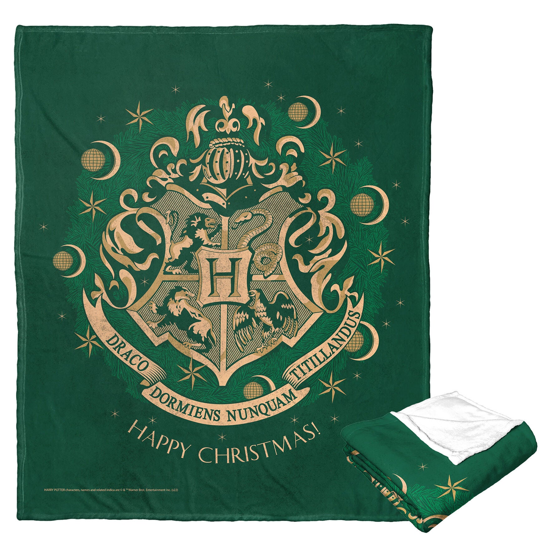 Wb Harry Potter Happy Christmas Silk Touch Throw Brylane Home
