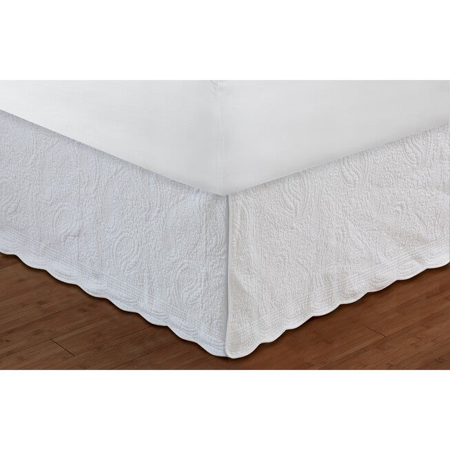 Paisley Quilted Bed Skirt 18 inches, , on-hover image number 1