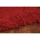 Flokati Red Rug, , alternate image number null