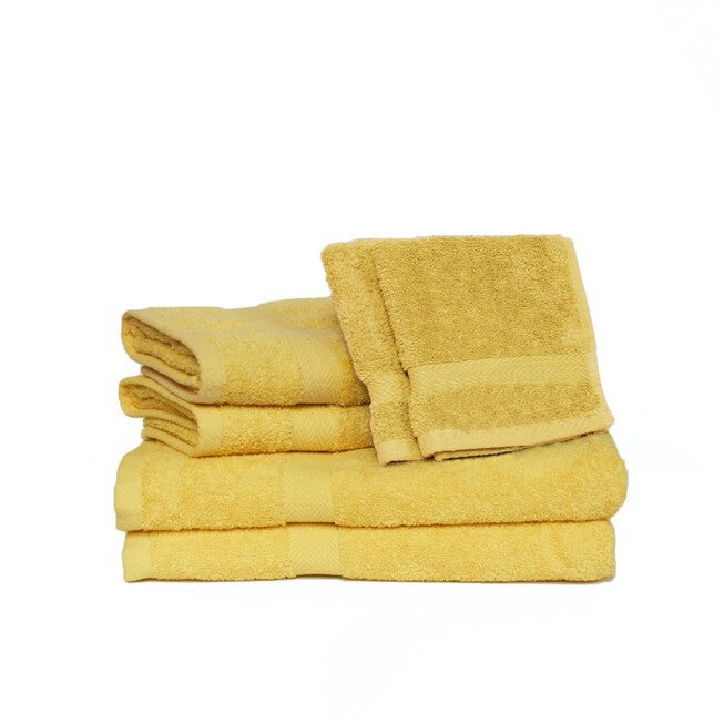 Deluxe 6-Pc. Towel Set, CANARY, hi-res image number null